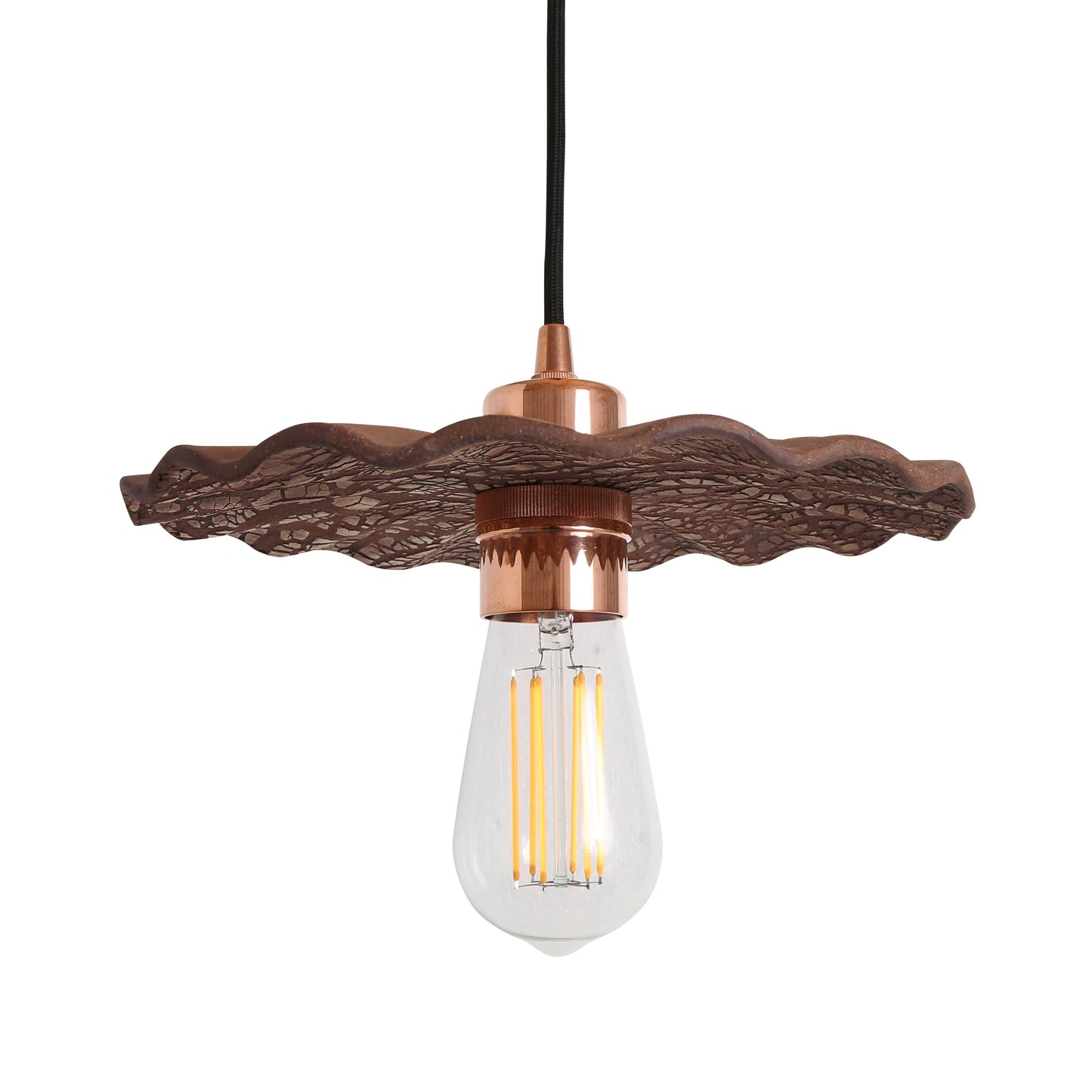 Kapok Organic Ceramic Pendant Light 27cm