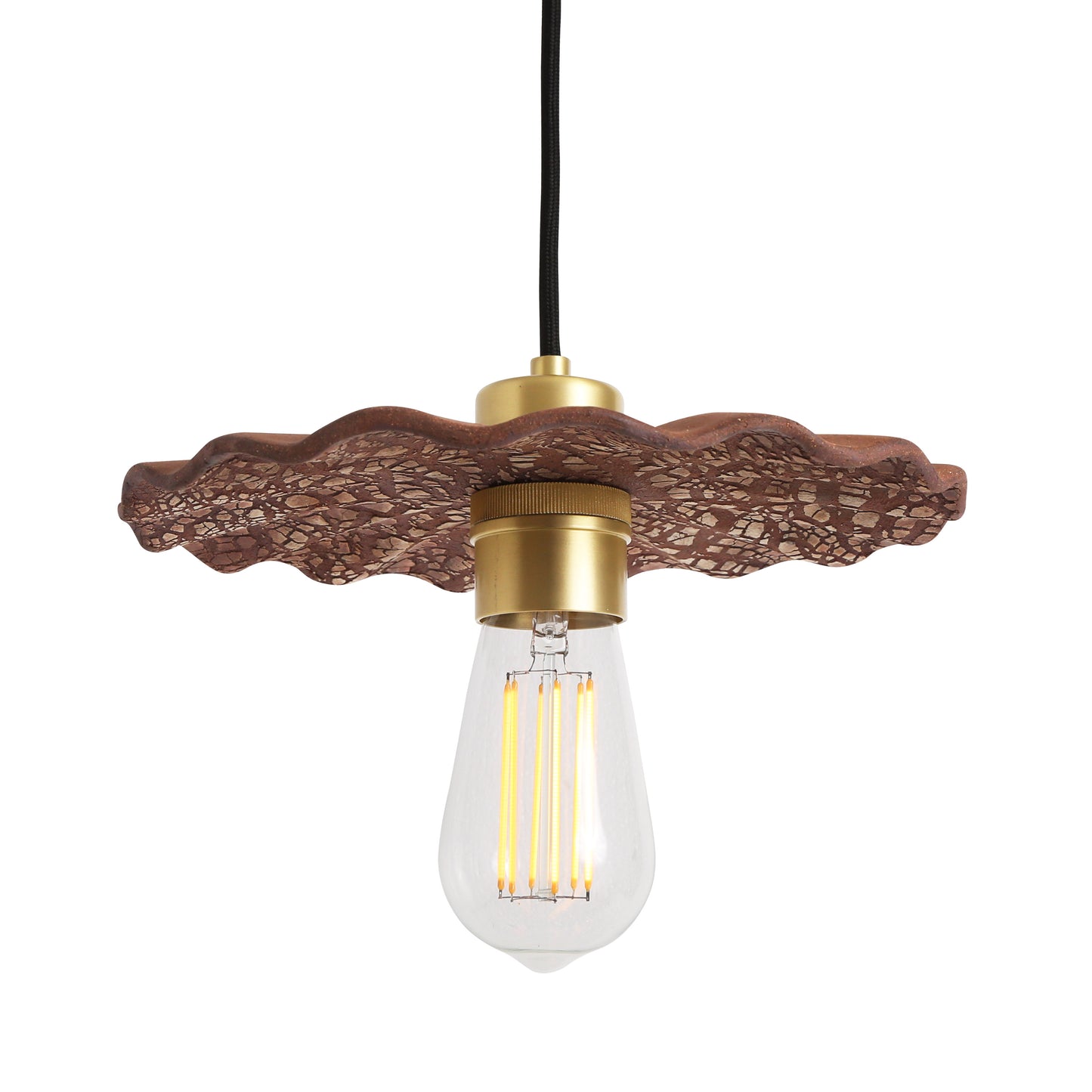 Kapok Organic Ceramic Pendant Light 27cm