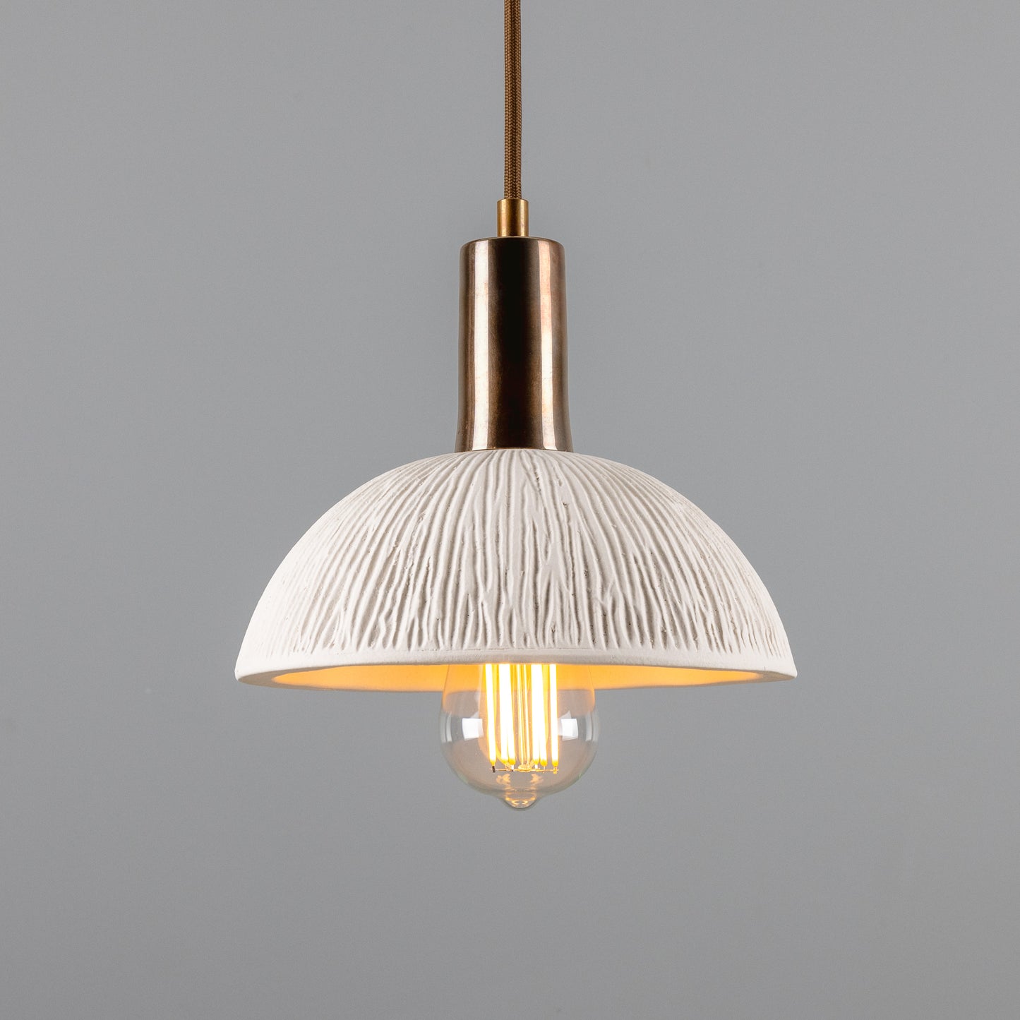 Kauri Organic Ceramic Dome Pendant Light