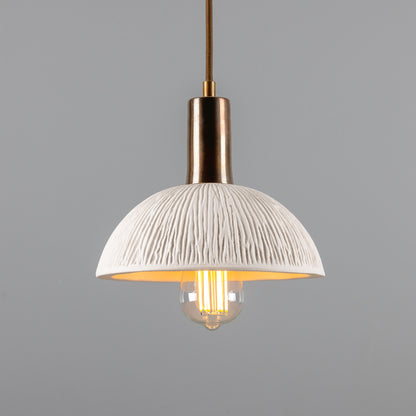 Kauri Organic Ceramic Dome Pendant Light