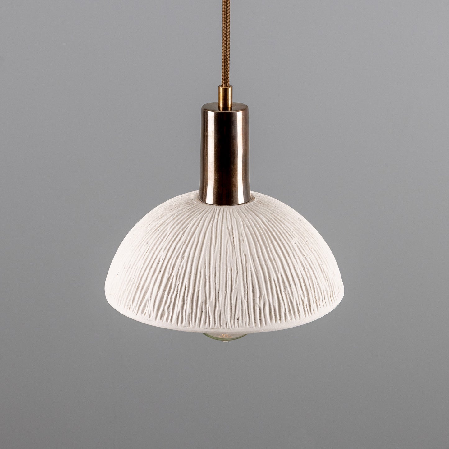 Kauri Organic Ceramic Dome Pendant Light