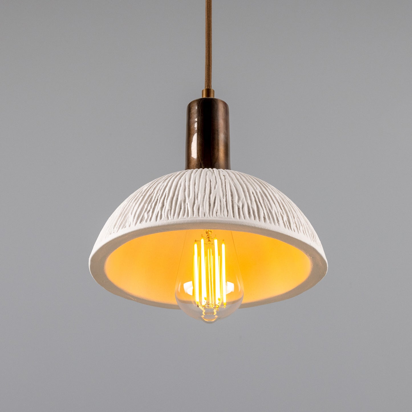 Kauri Organic Ceramic Dome Pendant Light