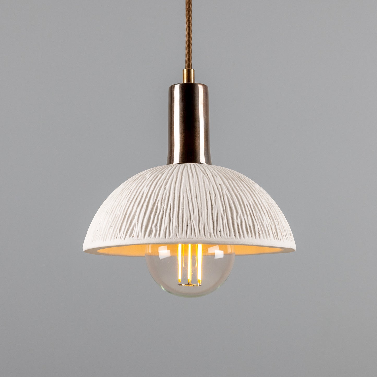 Kauri Organic Ceramic Dome Pendant Light