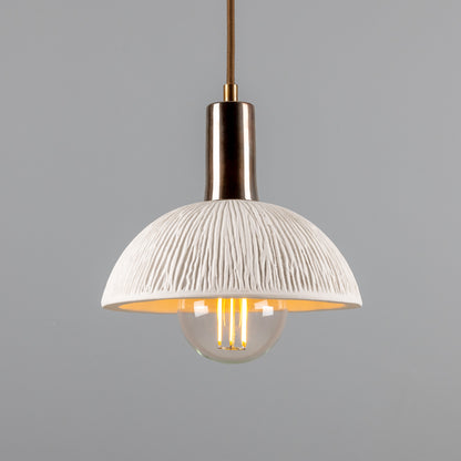 Kauri Organic Ceramic Dome Pendant Light