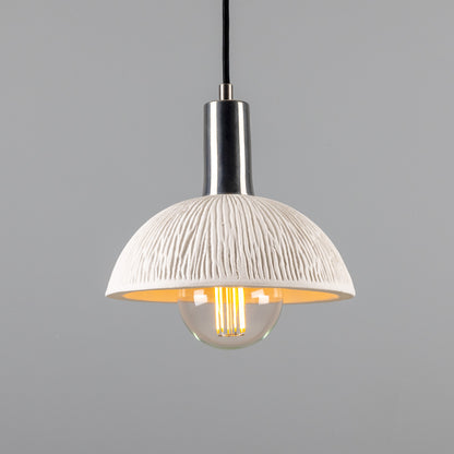 Kauri Organic Ceramic Dome Pendant Light