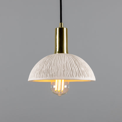 Kauri Organic Ceramic Dome Pendant Light