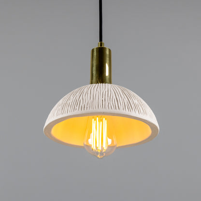 Kauri Organic Ceramic Dome Pendant Light