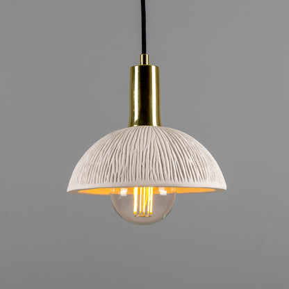 Kauri Organic Ceramic Dome Pendant Light