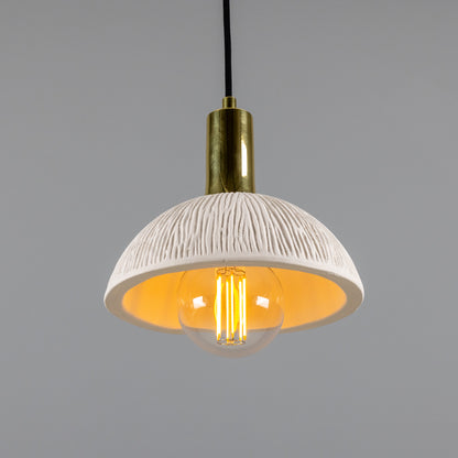 Kauri Organic Ceramic Dome Pendant Light