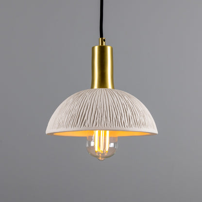 Kauri Organic Ceramic Dome Pendant Light