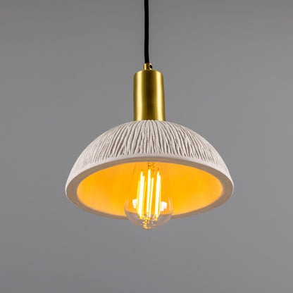 Kauri Organic Ceramic Dome Pendant Light