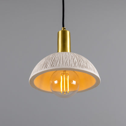 Kauri Organic Ceramic Dome Pendant Light