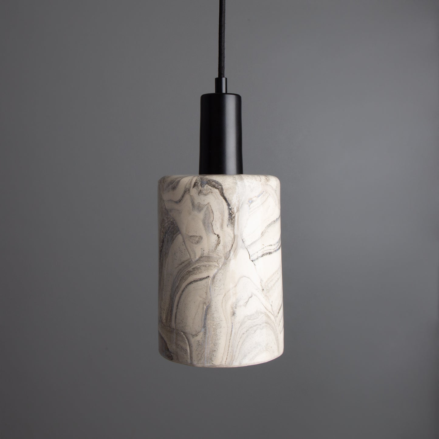 Senna Organic Ceramic Cylinder Pendant Light 12cm