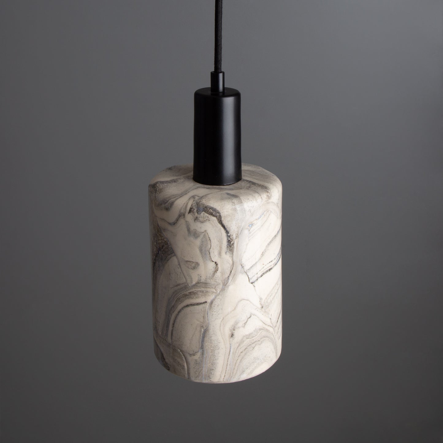 Senna Organic Ceramic Cylinder Pendant Light 12cm