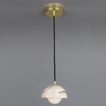 Ferox Small Ceramic Dome Pendant Light 14cm