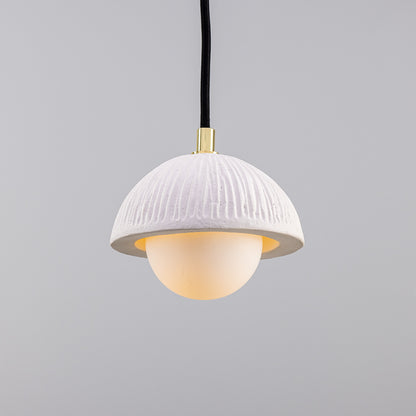 Ferox Small Ceramic Dome Pendant Light 14cm