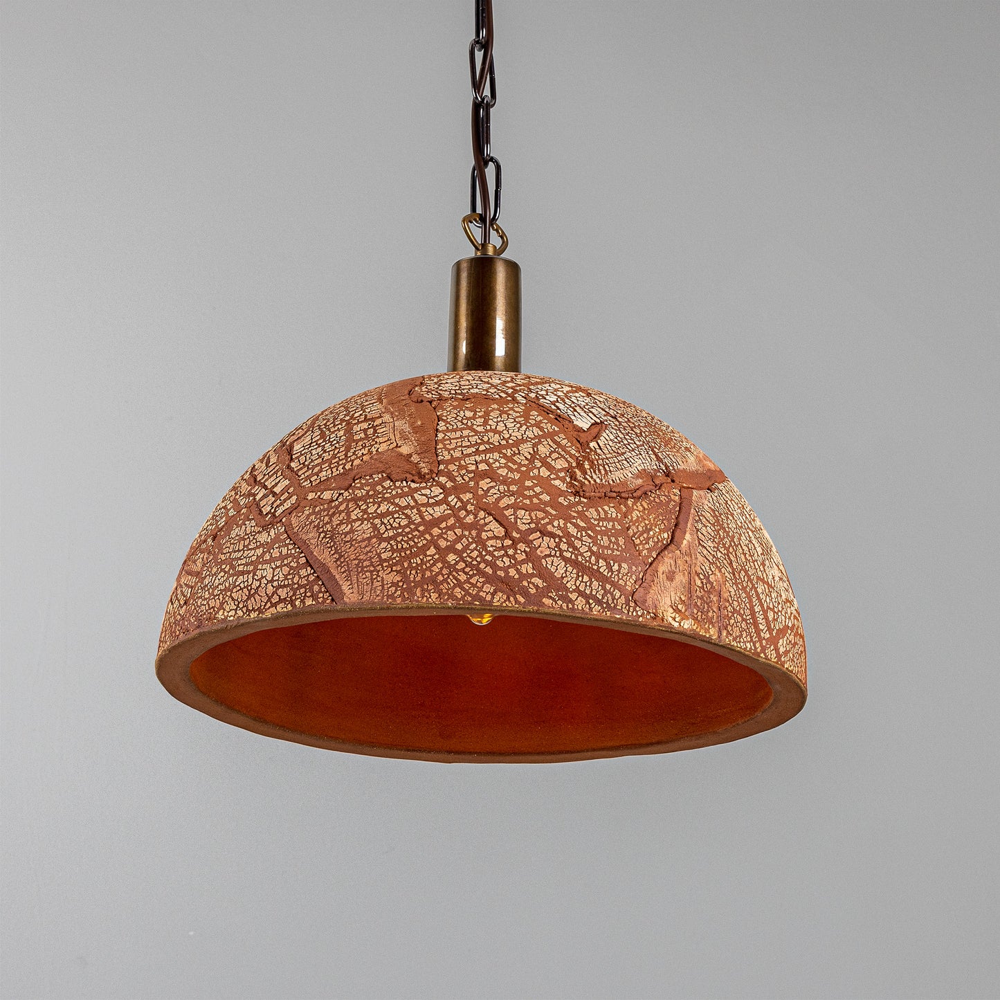 Kauri Organic Ceramic Dome Pendant Light