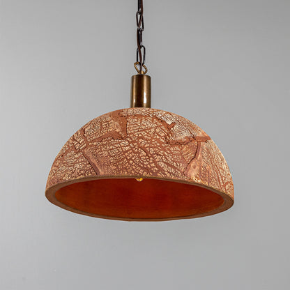 Kauri Organic Ceramic Dome Pendant Light