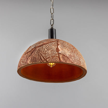 Kauri Organic Ceramic Dome Pendant Light