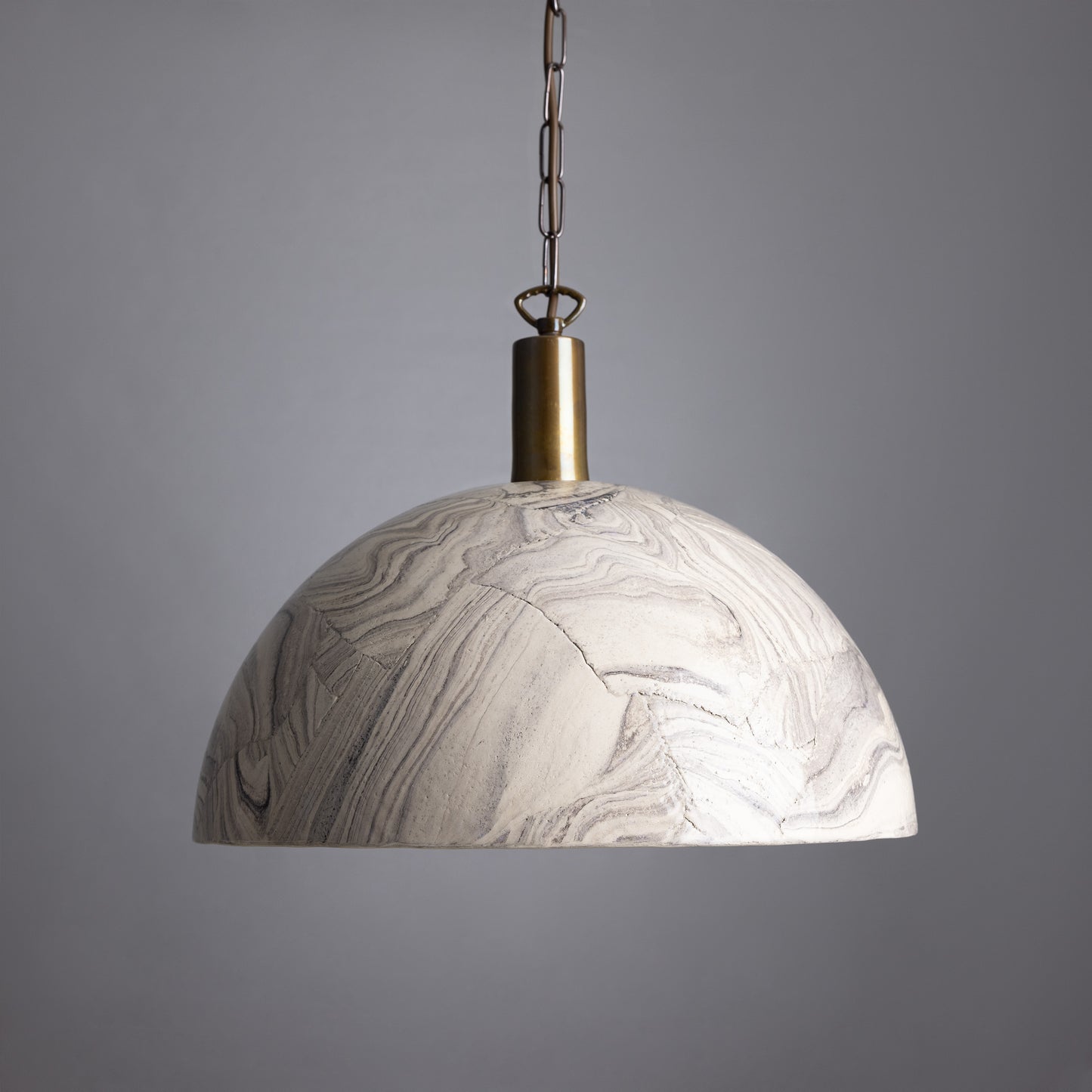 Kauri Organic Ceramic Dome Pendant Light