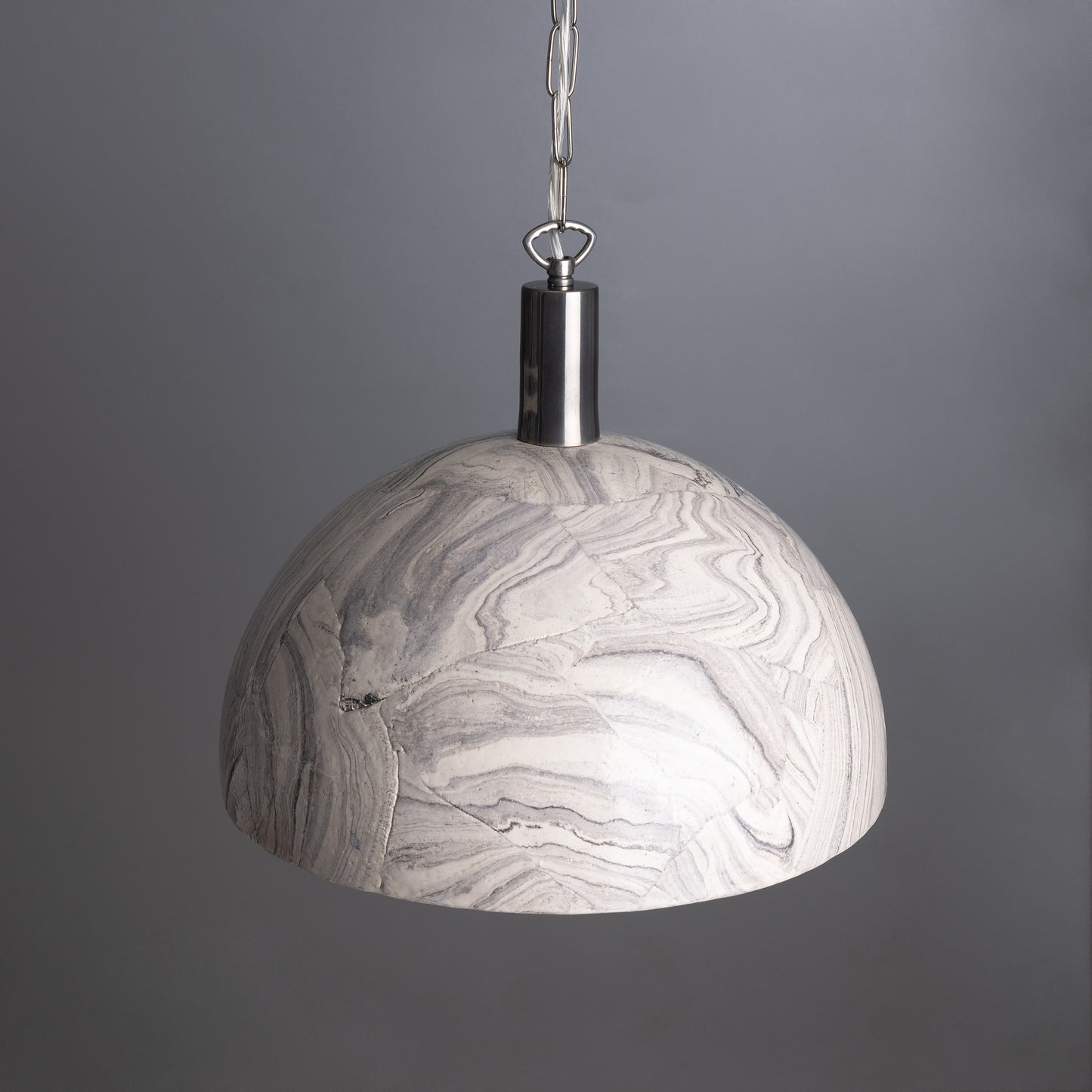 Kauri Organic Ceramic Dome Pendant Light