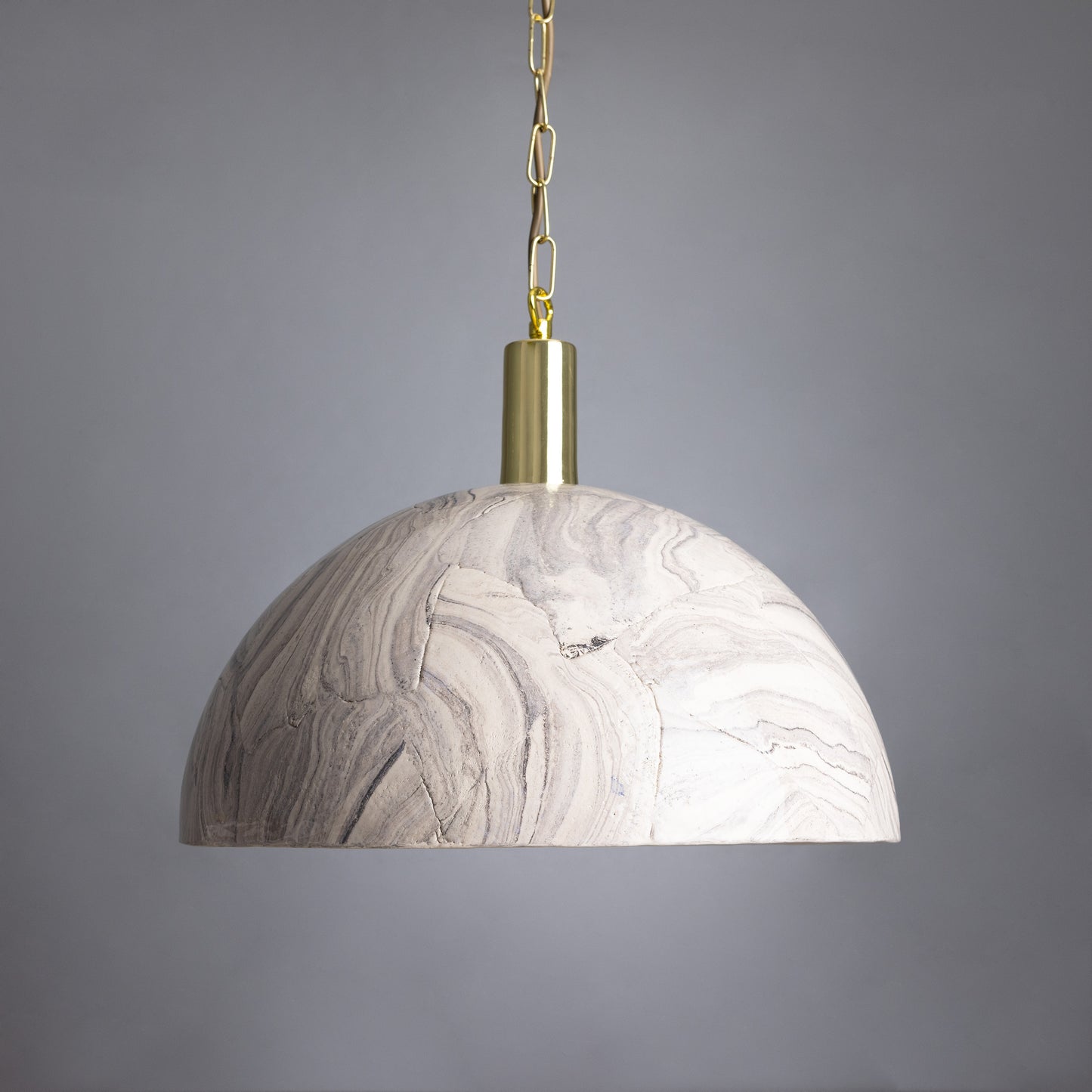 Kauri Organic Ceramic Dome Pendant Light