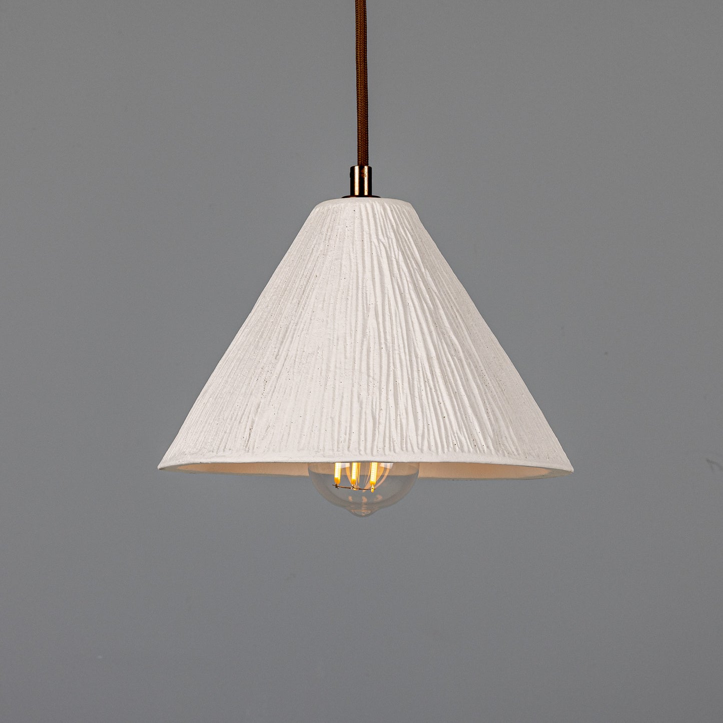 Tilia Organic Ceramic Cone Pendant Light 28cm