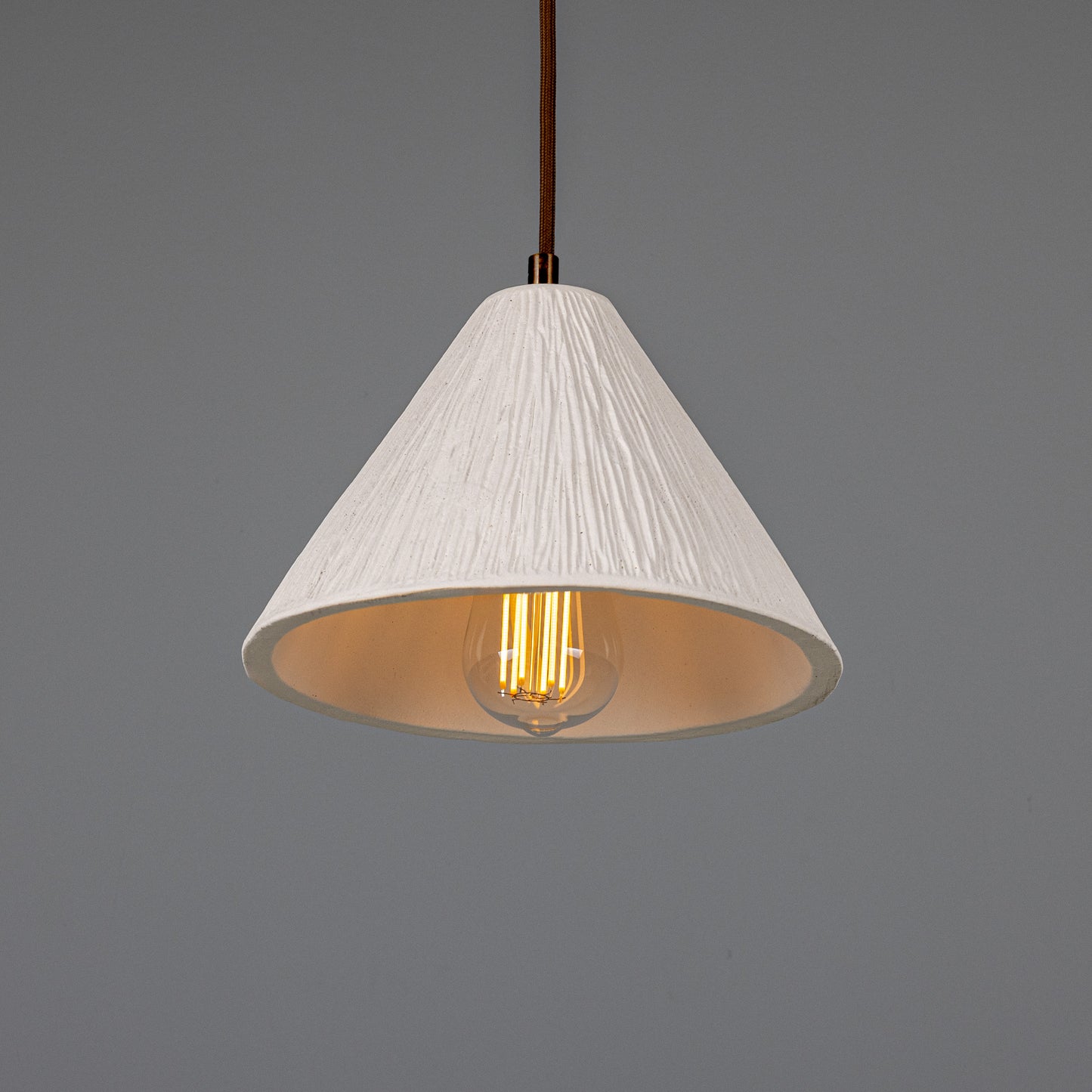 Tilia Organic Ceramic Cone Pendant Light 28cm