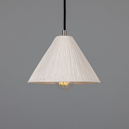 Tilia Organic Ceramic Cone Pendant Light 28cm