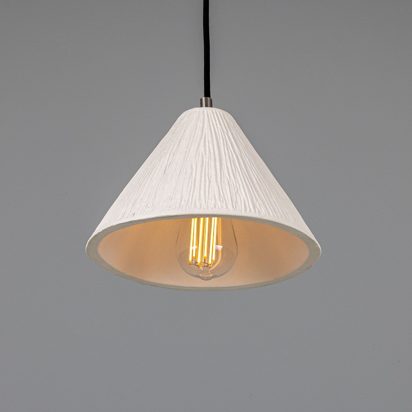 Tilia Organic Ceramic Cone Pendant Light 28cm