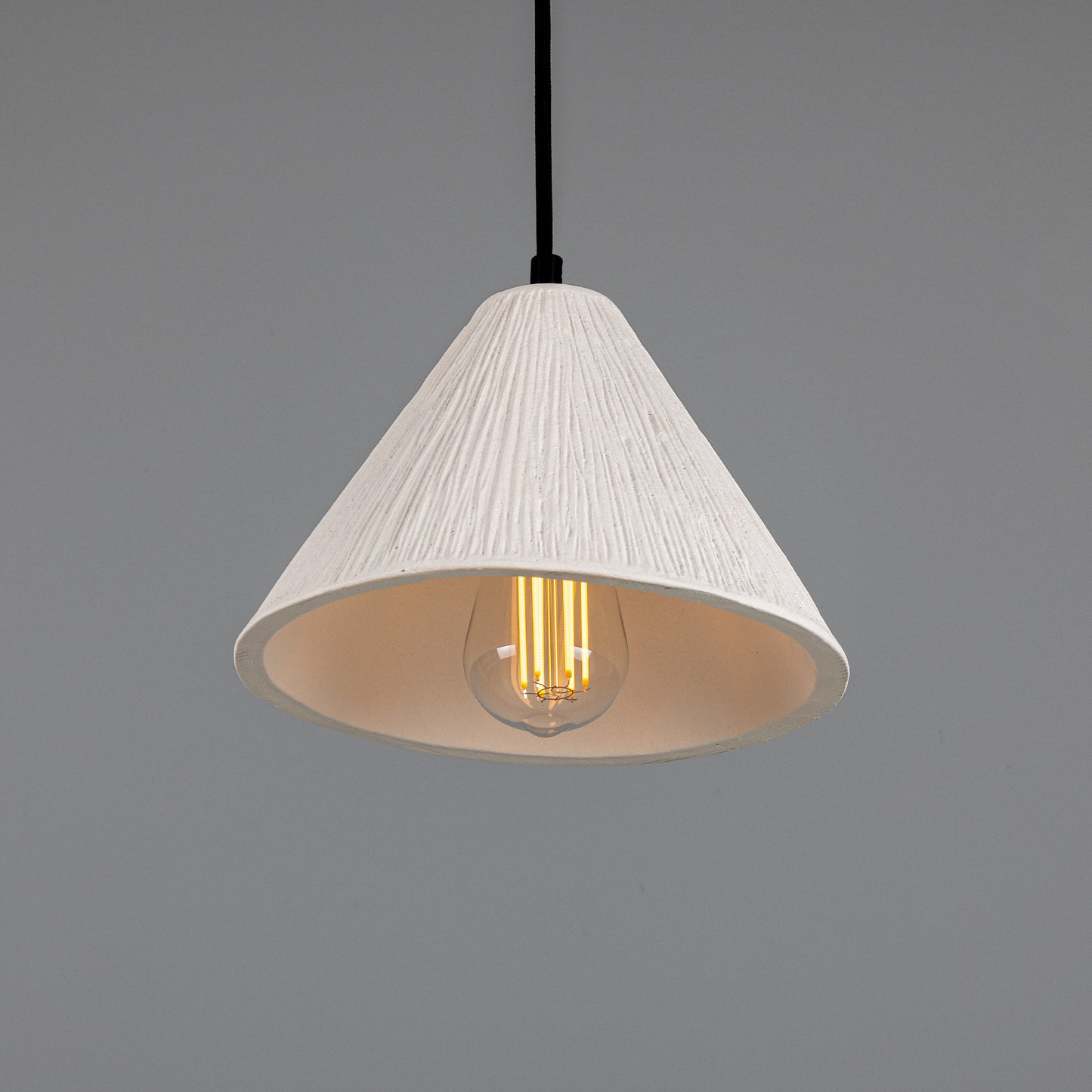 Tilia Organic Ceramic Cone Pendant Light 28cm