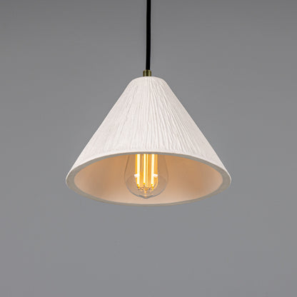 Tilia Organic Ceramic Cone Pendant Light 28cm