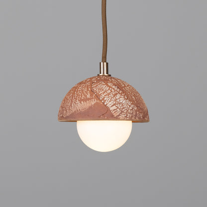 Ferox Small Ceramic Dome Pendant Light 14cm