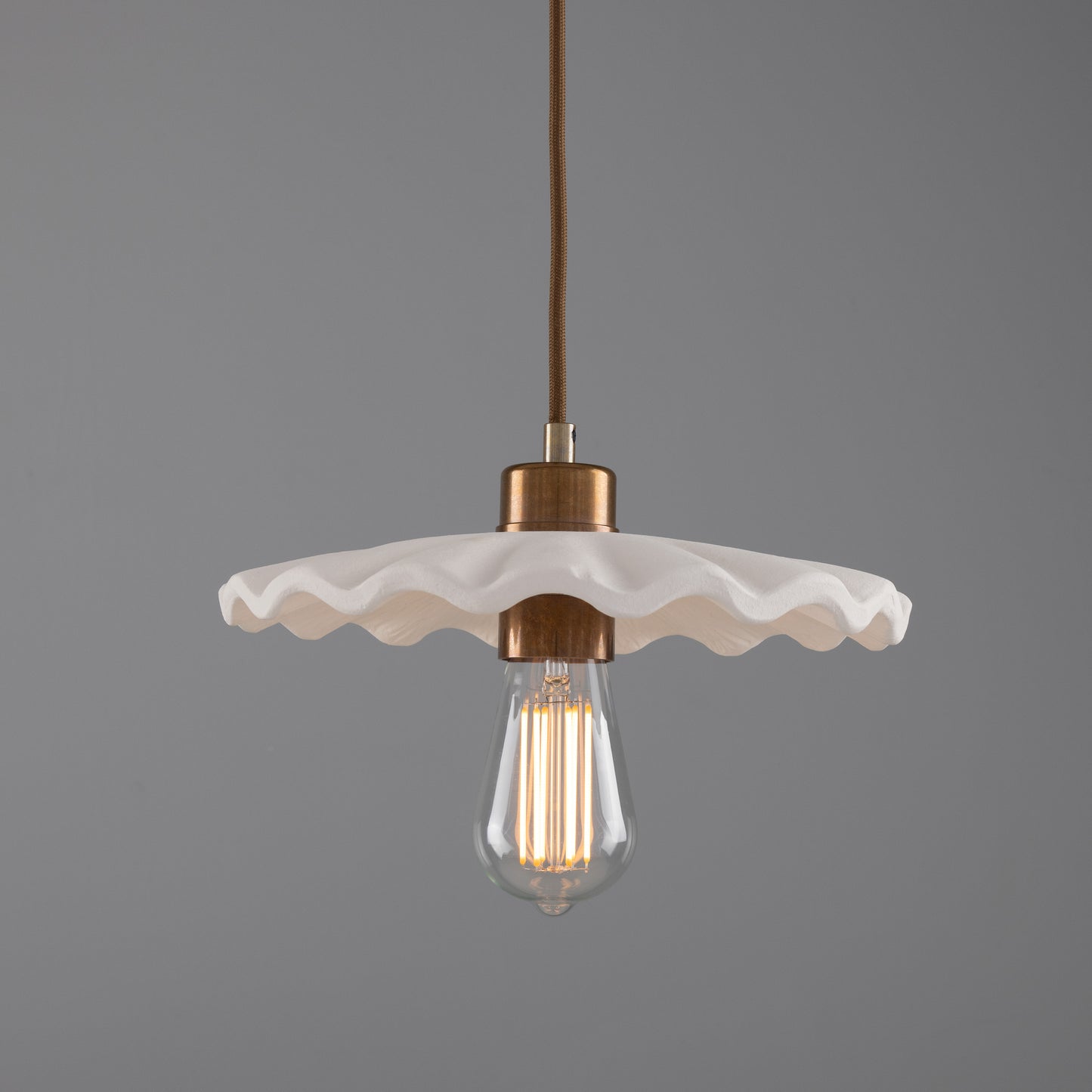 Kapok Organic Ceramic Pendant Light 27cm