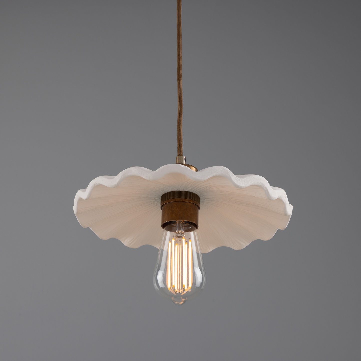 Kapok Organic Ceramic Pendant Light 27cm