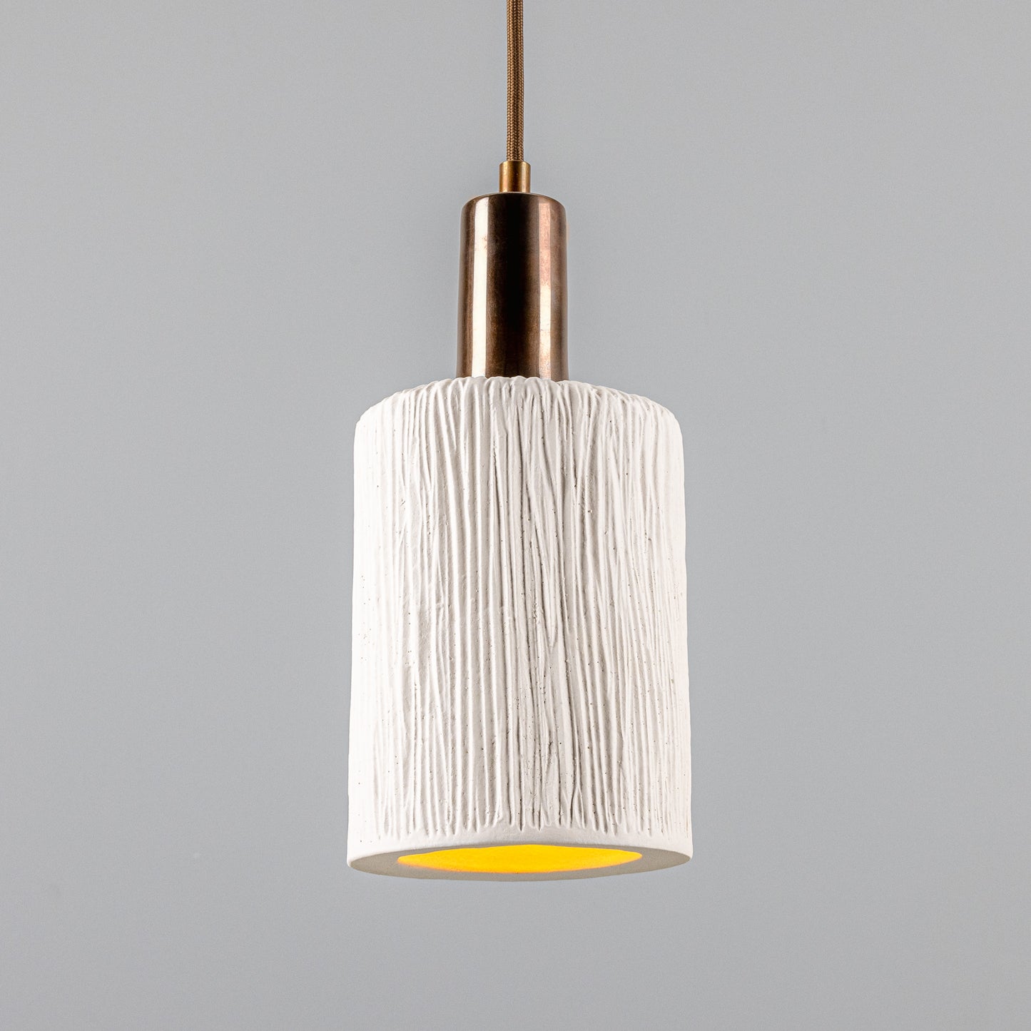 Senna Organic Ceramic Cylinder Pendant Light 12cm