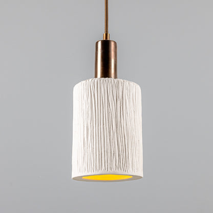 Senna Organic Ceramic Cylinder Pendant Light 12cm