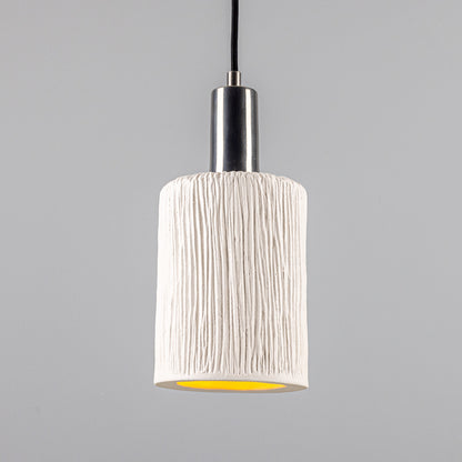 Senna Organic Ceramic Cylinder Pendant Light 12cm