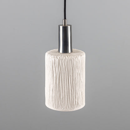 Senna Organic Ceramic Cylinder Pendant Light 12cm