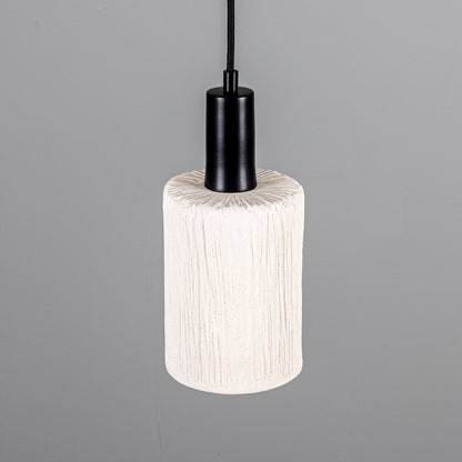 Senna Organic Ceramic Cylinder Pendant Light 12cm