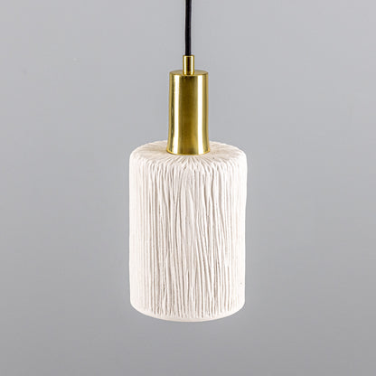 Senna Organic Ceramic Cylinder Pendant Light 12cm