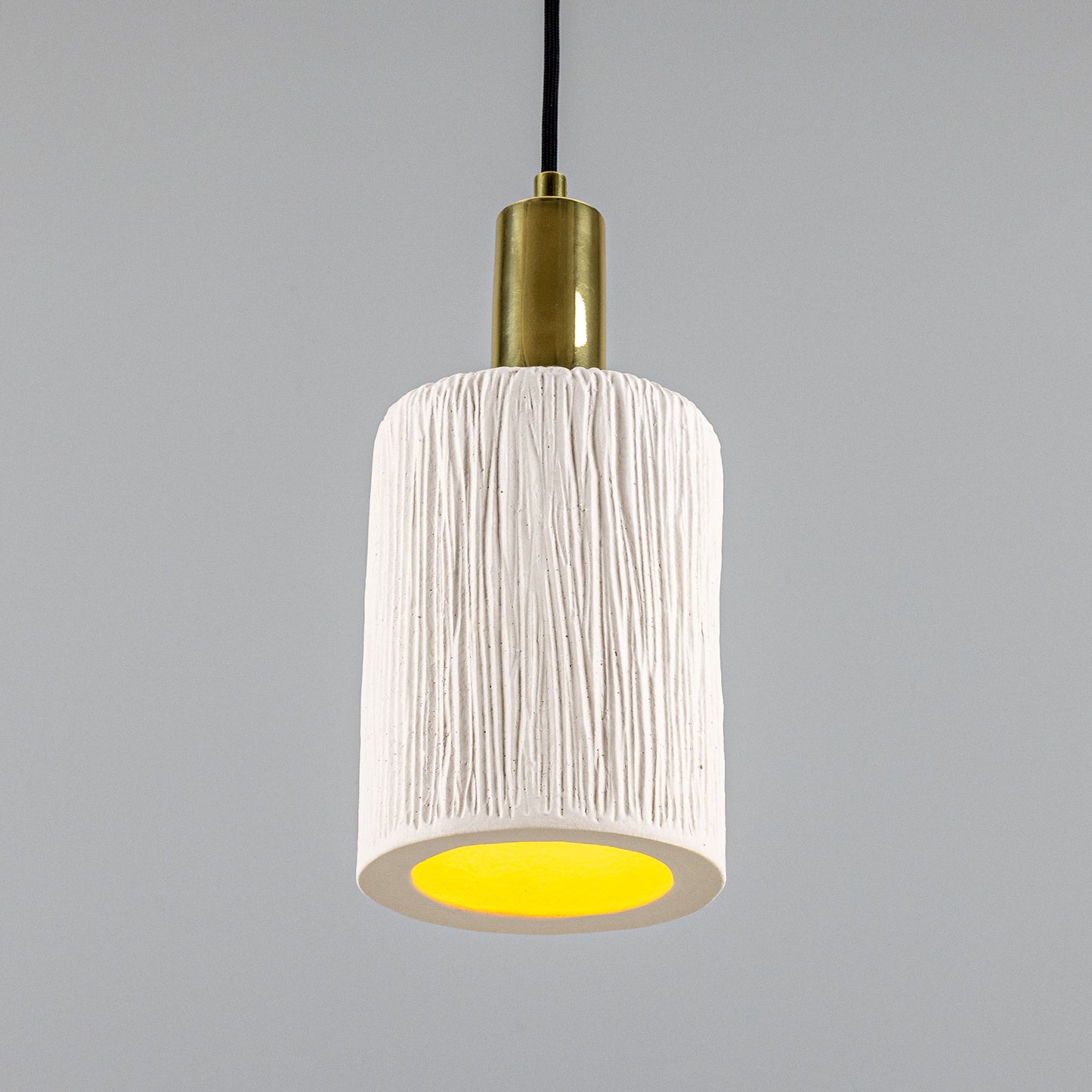 Senna Organic Ceramic Cylinder Pendant Light 12cm