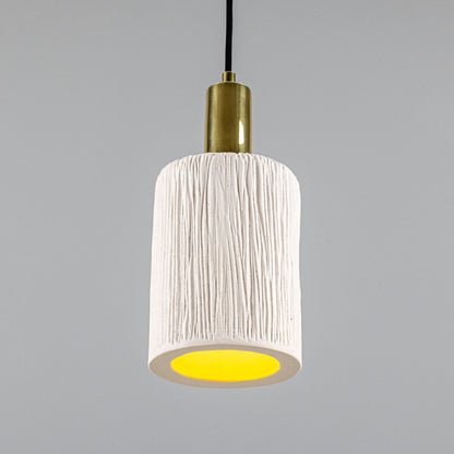 Senna Organic Ceramic Cylinder Pendant Light 12cm