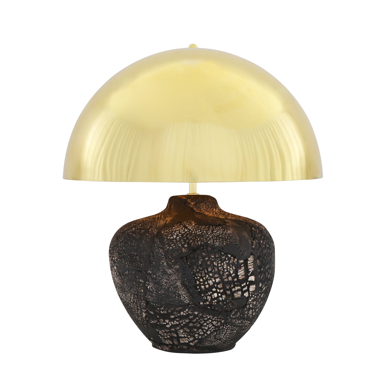 Lawson Ceramic Table Lamp with Brass Dome Shade