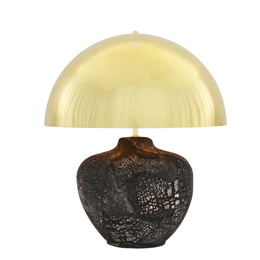 Lawson Ceramic Table Lamp with Brass Dome Shade