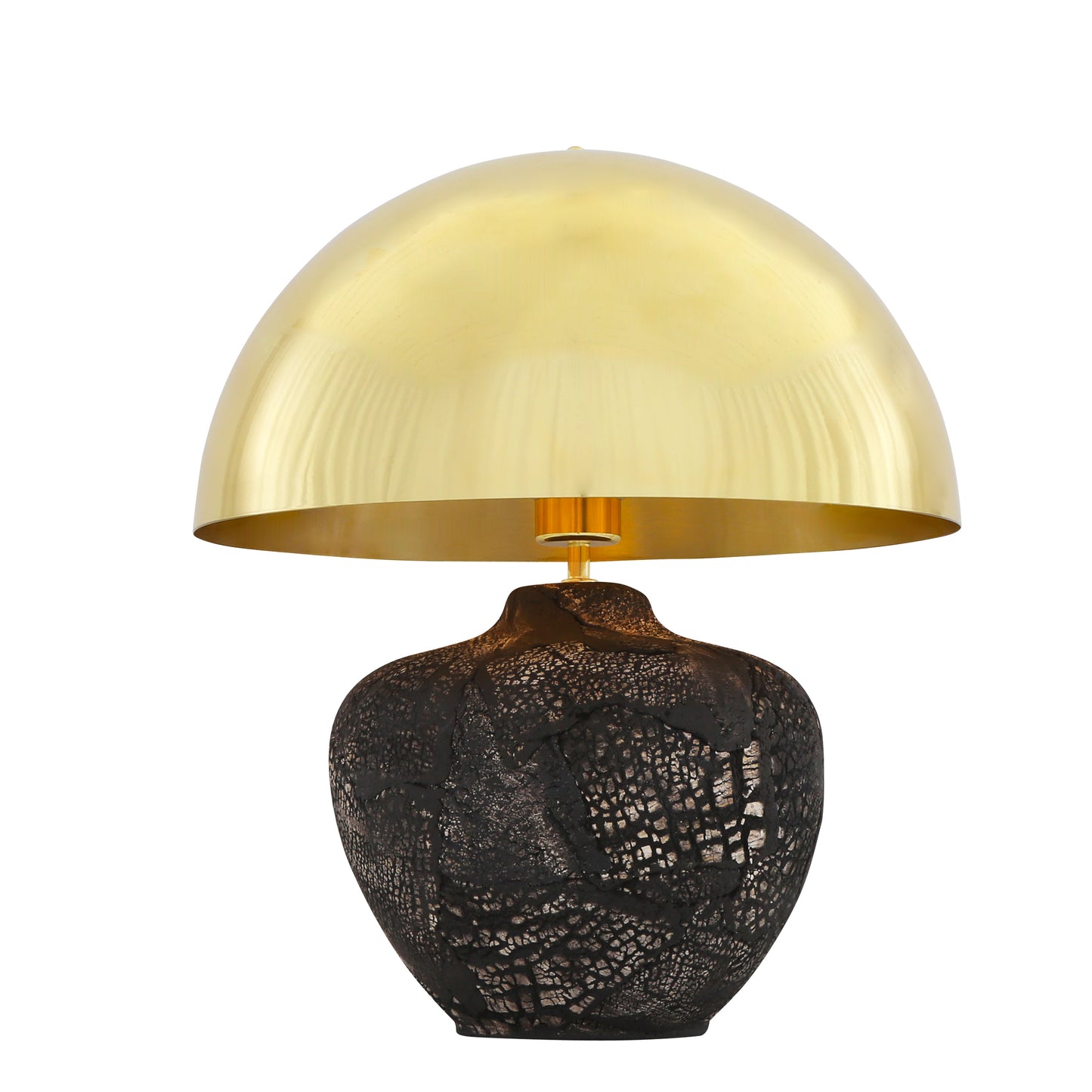 Lawson Ceramic Table Lamp with Brass Dome Shade