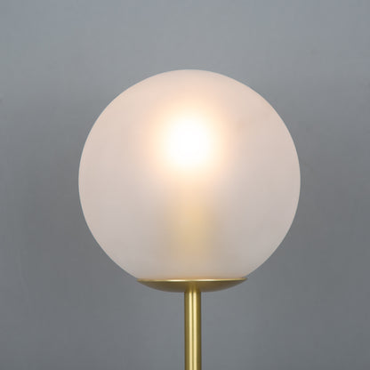 Zapp Marbled Ceramic Glass Ball Table Lamp