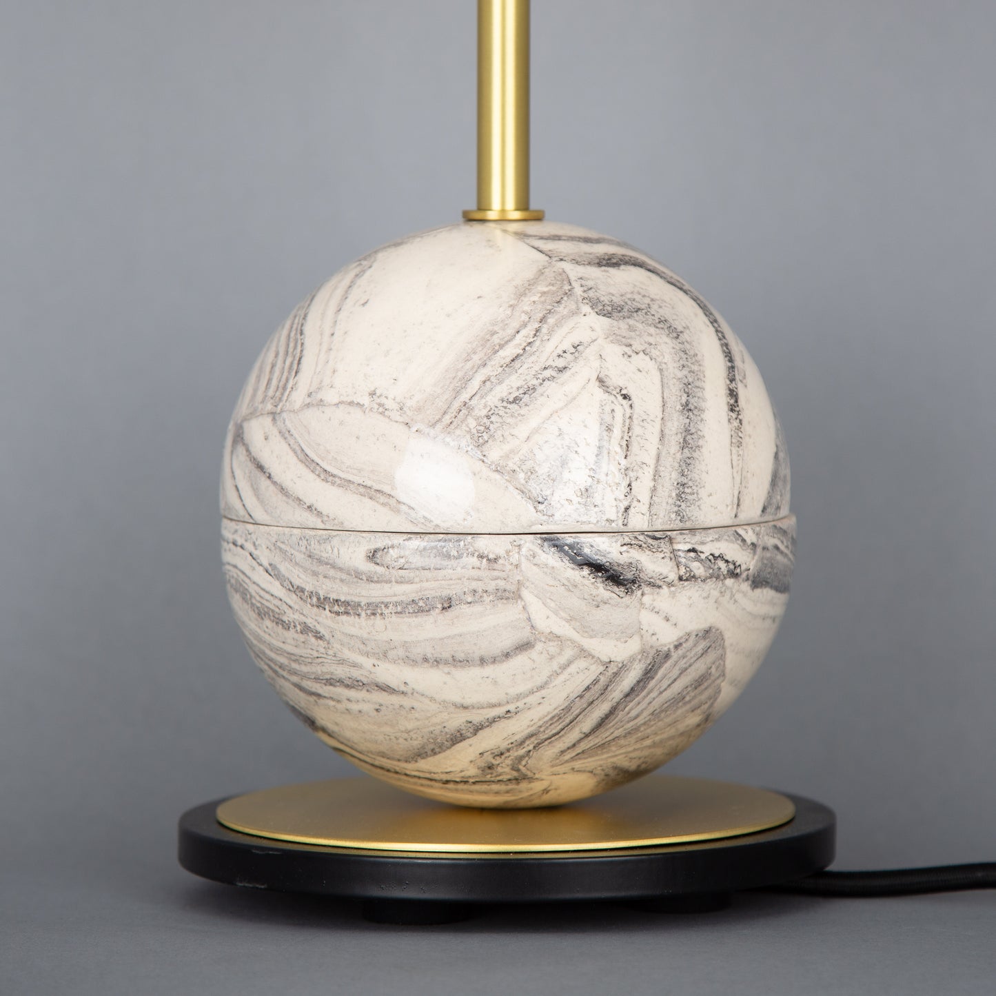 Zapp Marbled Ceramic Glass Ball Table Lamp