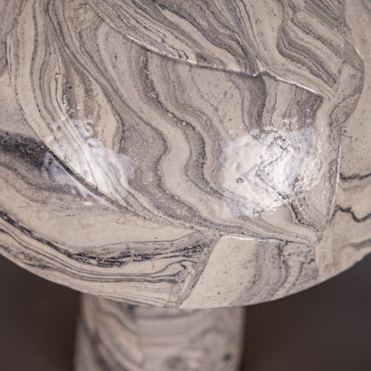 Amanita  Marbled Ceramic Mushroom Table Lamp