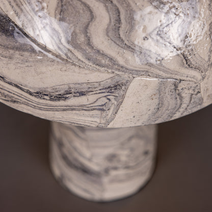 Amanita  Marbled Ceramic Mushroom Table Lamp